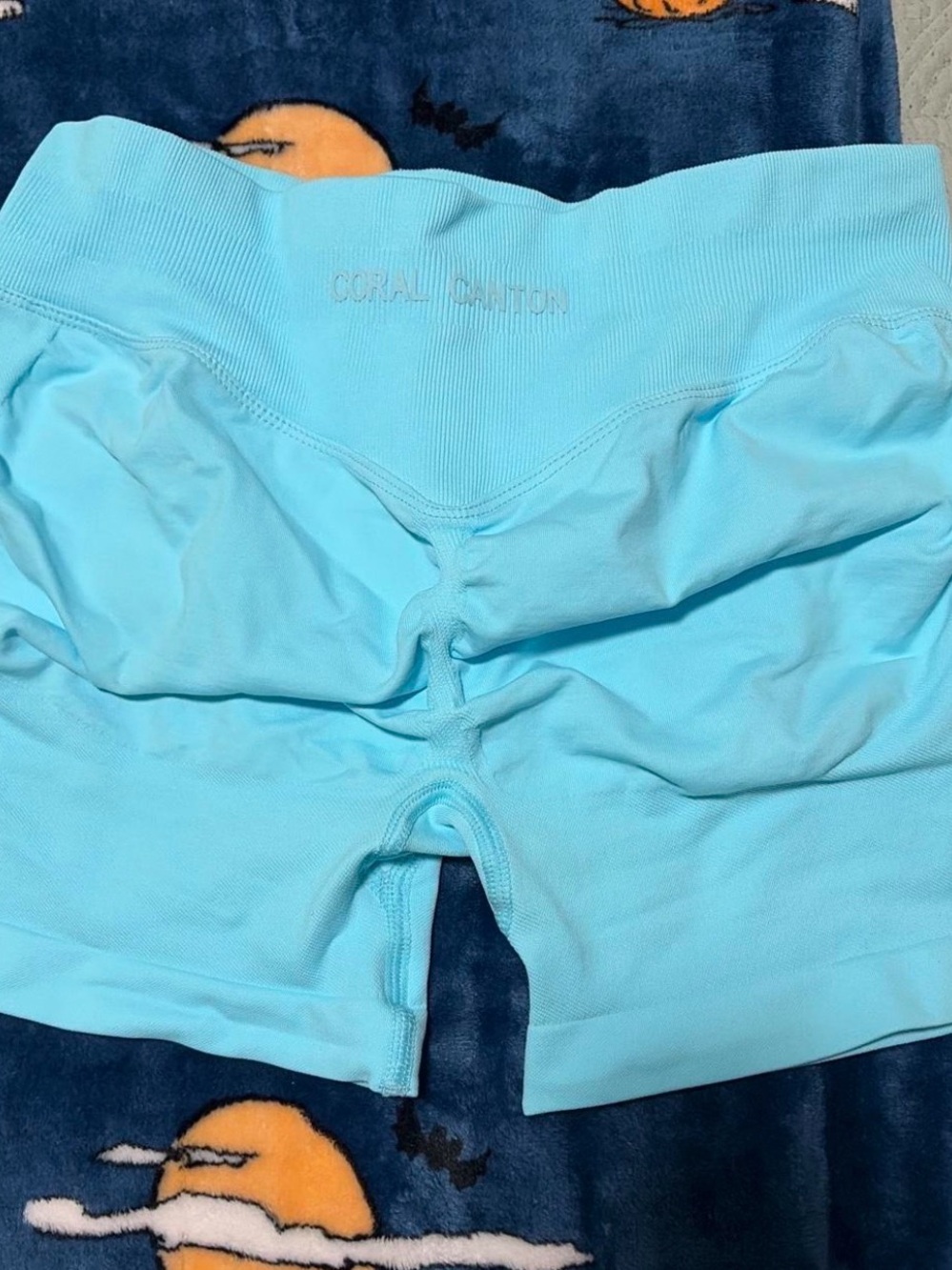 Women's Athletic Shorts in Light Aqua